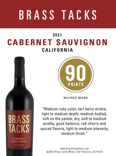 90 points  - Brass Tacks 2019 Cabernet Sauvignon Shelftalker thumb